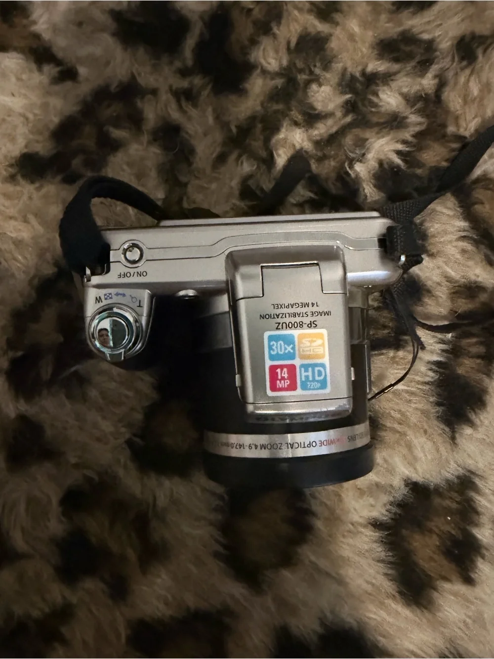 Olympus Black and Silver Digital Camera with Branded Lens Cap